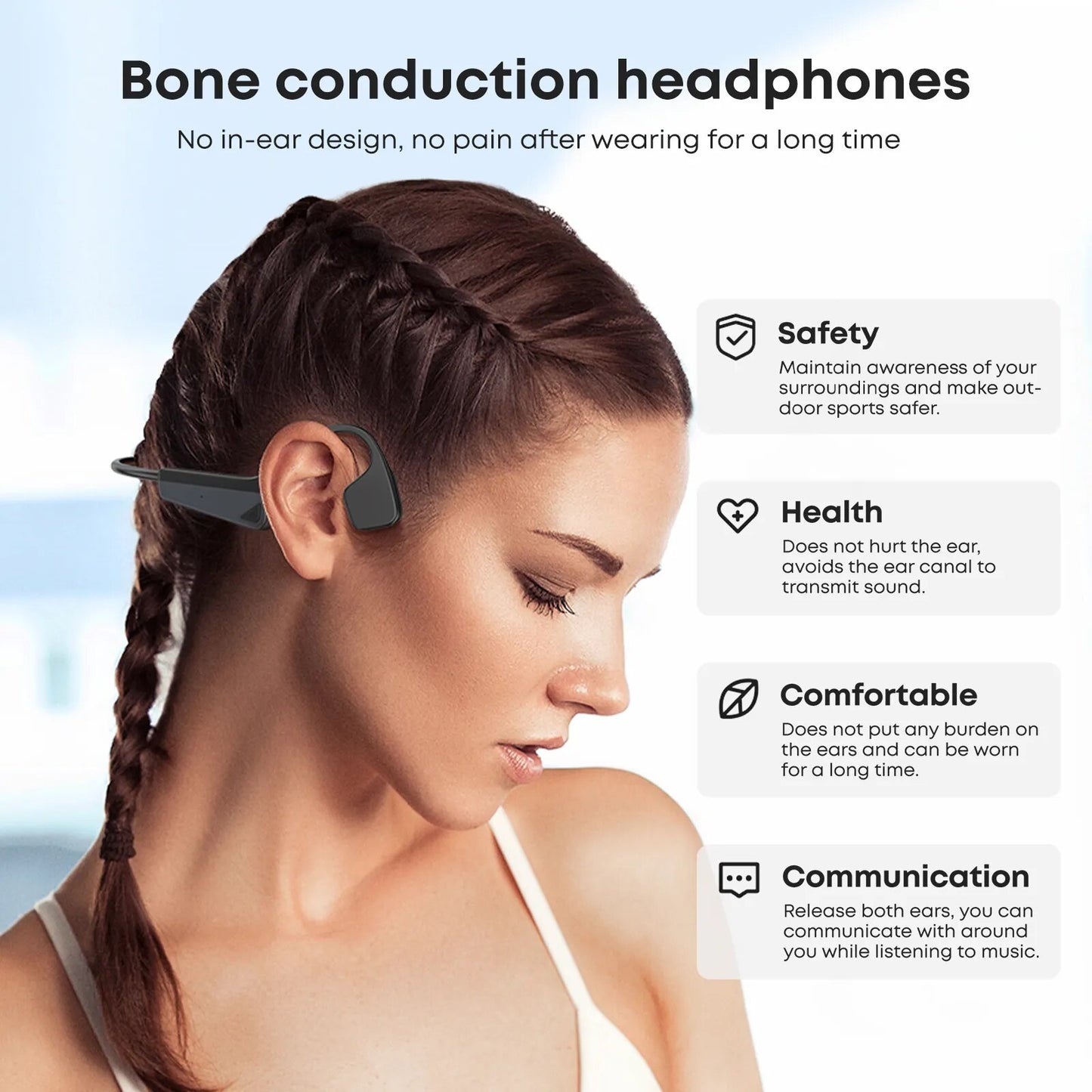 SoundAware™ Open Ear Bone Conduction Headphones | New Year Sale is HOT!